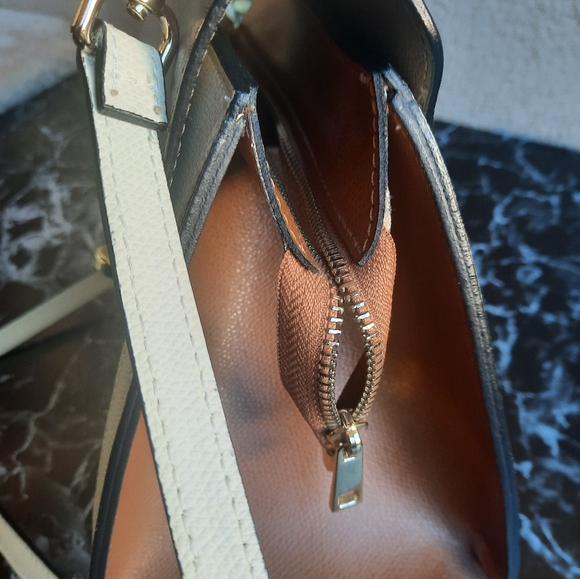 Vera Pelle Genuine Leather Color Block Shoulder Bag/Handbag - Picture 13 of 15